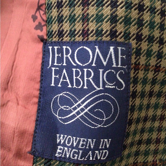 TAILOR-MADE British Plaid Wool Green Multi Skirt-Jacket Suit - Women 4 US - Picture 4 of 5